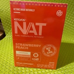 PruvitKetoOS Nat Ketones SrawberryPeach charged 20